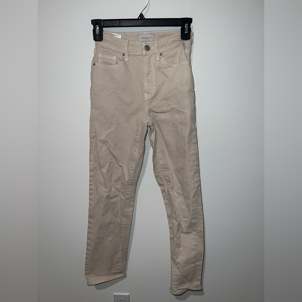 PacSun Light Tan Denim Pants Size 22